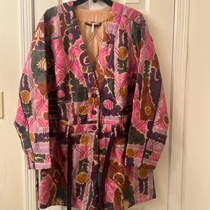 Free People Atlas Quilted One Piece in Berry Combo